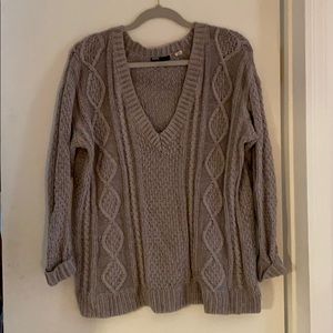 BDG grey knit sweater oversized